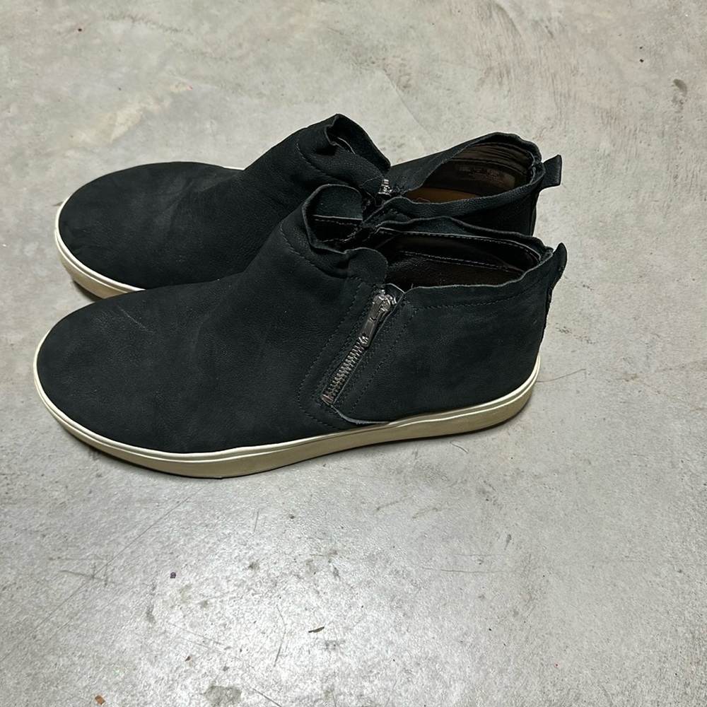 Dr.Scholls  / Black suede ankle boots / Size 10 M‎ / U-11